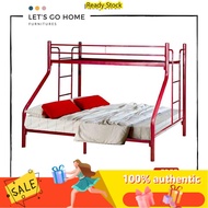 LouhiNevena[FREE SHIPPING] Metal Bunk Bed | Double Decker Bed Katil 2 Tingkat Double | Katil Tingkat | Queen &amp; Single Do