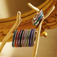 [Preferred] December Birthstone Titanium Steel Ladies Ring European American Fashion Titanium Steel 