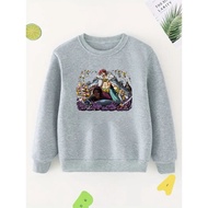 2024 Fashion Boys' Anime Sweatshirt With Comic One Piece Eustass Kid Hero Graphic Print Comfy Casual Crew Neck Long Sleeve Pullovers