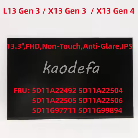 For Lenovo L13 Gen 3 LCD Screen 13.3,FHD,Non-Touch,Anti-Glare,IPS FRU: 5D11A22492 5D11A22504 5D11A22