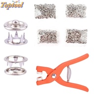TOPTOOL 50/100 Plastic Pliers Button Claw Set Buckle Five-claw Buckle Metal Sewing Buttons