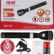 GHS DC-70 Japan Torchlight Long-range Rechargeable Flashlight Supper Bright Aluminum Torchlight