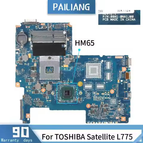 H000032290 For TOSHIBA Satellite L775 08N1-0NA1Q00 H000032290 HM65 Mainboard Laptop motherboard DDR3