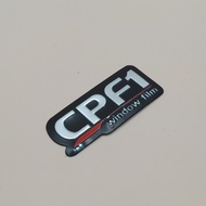 Stiker CPF1 kaca film sticker eblem emboss CPF1 window film
