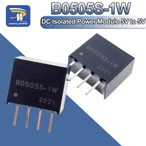 2/5/10PCS/LOT B0505S-1W Regulated Power Supply Module SIP-4 Isolating Switching Converter DC 5V To 5