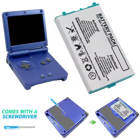 Rechargeable Lithium-ion Battery Pack 500/800/900/950mAh Replacement Battery for Nintendo GBA SP Con