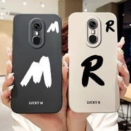 For Itel A33 / Itel A33 Plus Lucky Initial Letter Phone Casing ItelA33 A33 Plus Lens Protective Soft
