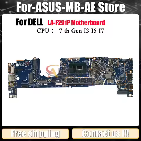 For DELL Latitude 13 7390 2in1 Laptop Motherboard LA-F291P LA-F292P DDA30 CN-02PK0W 071V71 0441WF 04