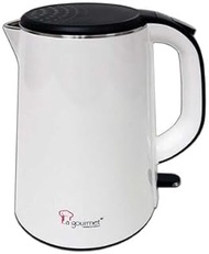 La Gourmet 1.8L Healthy Seamless Electric Kettle (Pearl White)