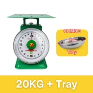10 / 20 / 50kg Penguin Spring Weight Scale Mechanical Balance Dial Flat Plate Adjustable Kitchen Mar