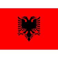 Albania National Flag Full Printing Peles Material