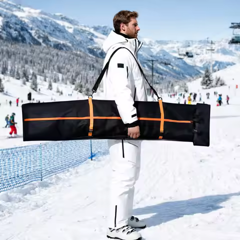 Foldable Ski Bag Snowboard Bag Ski Supplies Carrier Snowboard Organizer Portable Ski Gear Bag Snowbo