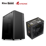 【超派促銷】Kiss Quiet Elite 500 Nippon(三年保)+KRONE KR-M3 壓克透側機殼(M-ATX)