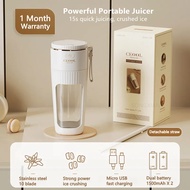 [Ready Stock] Powerful Portable 10 Blade Blender Juicer Household 340ml Smoothie Blender Food Soymilk Fruit Milkshake Multi-function Mixer Juicing Cup USB Rechargeable Ice Crusher