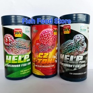 Set of 3 Thai bran Mix Cz19, Cz1, Cz2 - Arhat fish bran pellet food for Head, Chau, Color 2Tone