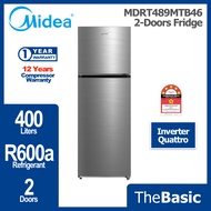 MIDEA 400L Inverter Quattro Fridge 2 Door Refrigerator ( MDRT489MTB46 / MDRT489 )