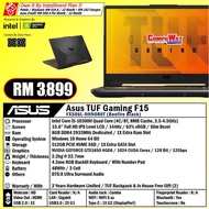 ASUS TUF GAMING F15 FX506L-HHN080T GAMING LAPTOP