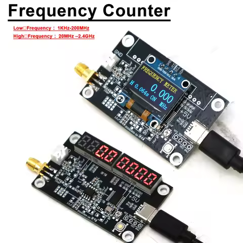 1KHz~2400Mhz RF Frequency Meter Digital Frequency Counter FM AM SW MW Radio 433Mhz 868Mhz 1557Mhz 2.