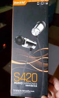 kworld 廣寰 S420入耳式 音樂 耳麥 耳機，市價390