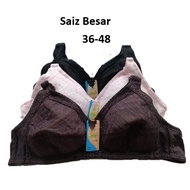 Cup B- Plus Size Wireless Bra Cup B Full Cup/Underwear Big Size Cup B Full Cup (Size: 36-48)