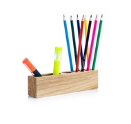 木製化妝刷具收納架 男女適用木質桌面收納架