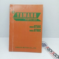 Parts catalog yamaha gt80 gt50 copy original yamaha gt80 gt50 guidebook