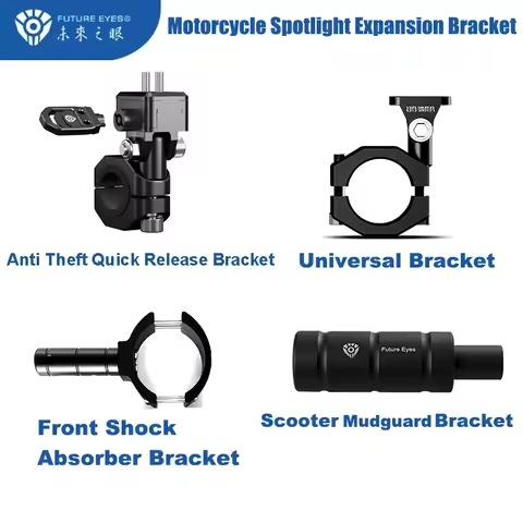 FUTURE EYES Motorcycle Spotlight Expansion Bracket Universal Modification Bracket 360° Rotation 180°