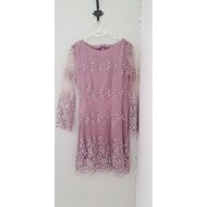 KURUNG MODEN LACE PINK
