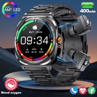 2 In 1 Smart Watch With Earbuds TWS Bluetooth Earphone Heart Rate Sport Fitness Smartwatch Music Wat