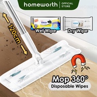 HOMEOWORTH Electrostatic Magic Mop Tisu Pengelap Lantai Dust Removal Paper Disposable Wet Tissue Hab