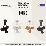 FANCO Dono 16" DC Motor Ceiling / Wall Mounting Fan
