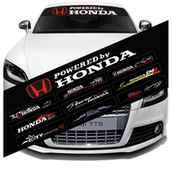 HYS 130x21cm Modified Mugen Power JS Racing Reflective Vinyl Car Front Rear Windshield Sticker for H
