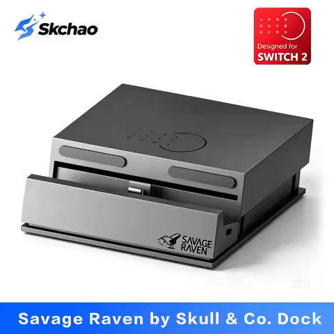 Savage Raven 4k USB C Hub Portable Stand Jumpgate Dock Pro for Nintendo Switch OLED & Switch 2 Dock 