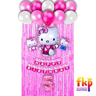 FUN KIDS PARTY Paket Dekorasi Ulang Tahun Anak Karakter Kartun/Set Dekor Ultah Anak Perempuan/Girl/C