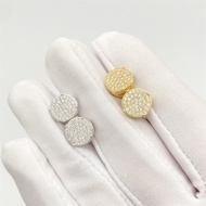 Real Moissanite Earring for Women All Stone Pass Diamont Test Ins Fashion Silver S925 Diamond Men Ea