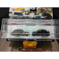 Hot Wheels Premium Twin Pack Mercedes-Benz 280 SEL + 190E