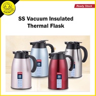 2L Vacuum Insulated Thermal Flask Stainless Steel Vacuum Jug Hot/Cold Drink Dispenser Flask 2L