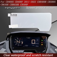 Transparent TPU Clear Motorcycle Screen Protect Stickers Decal Waterproof For HONDA CB400X CB500X CB500F CB650R CBR650R CB400F