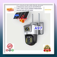 LAYAR MATAHARI A97 CAMERA RECORDER CAMERA DVR CAS USB TYPE C SMART TYPE TWO LENS SOLAR POWER DUAL 2 