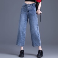 Wide Spring Pants fashion Women Pants New Style Pants Autumn Eight-point Straight Pants Ankle-point 