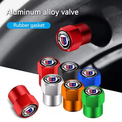 4Pcs Car Wheel Tire Valve Stem Caps Styling Anti-Wheel Stems For Alpina B7 B6 D4 D5