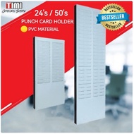 TIMI® Punch Card Rack / Punch Card Holder丨24slot 50slot Punch Card Holder * PVC Material