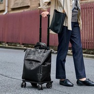 日本cocoro 豹紋印花多功能保溫保冷四輪摺疊購物車-18L-多色可選