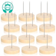 12pcs Crochet Doll Stand Doll Stand Felt Animal Doll Toy Wooden Base Support Action Figure Stand