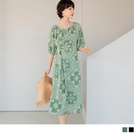 OB DESIGN ★ OFF SHOULDER PRINTED SIDE TUNIC MAXI DRESS ★ 2 COLOR ★ S-XXXL SIZE ★ PLUS SIZE