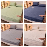 This is a high quality soybean fiber mattress cover / interlayer thick sheet Colored Have anti-bacteria Fitted sheet Bed Cover Mattress Cover Single/Queen/King Size