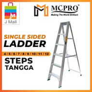 MCPRO Aluminium Single Sided Ladder 4 / 5 / 6 / 7 / 8 / 9 / 10 / 11 / 12 Steps Tangga Lipat