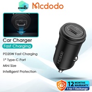 Mcdodo CC-749 PD20W Car Charger 20W Fast Charging Car Charger LED Light Mcdodo CC-7490 Type-C Quick 