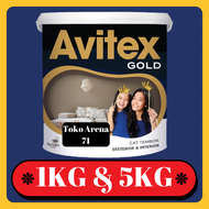 CAT TEMBOK AVITEX GOLD INTERIOR & EXTERIOR 1Kg 5Kg 1 Kg 5 Kg