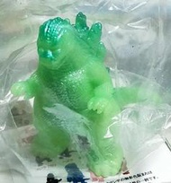 瀀 全新日本玩具展買回 MARUSAN 東寶怪獸大圖鑑 盒抽 1989 哥吉拉 亮綠 日本製